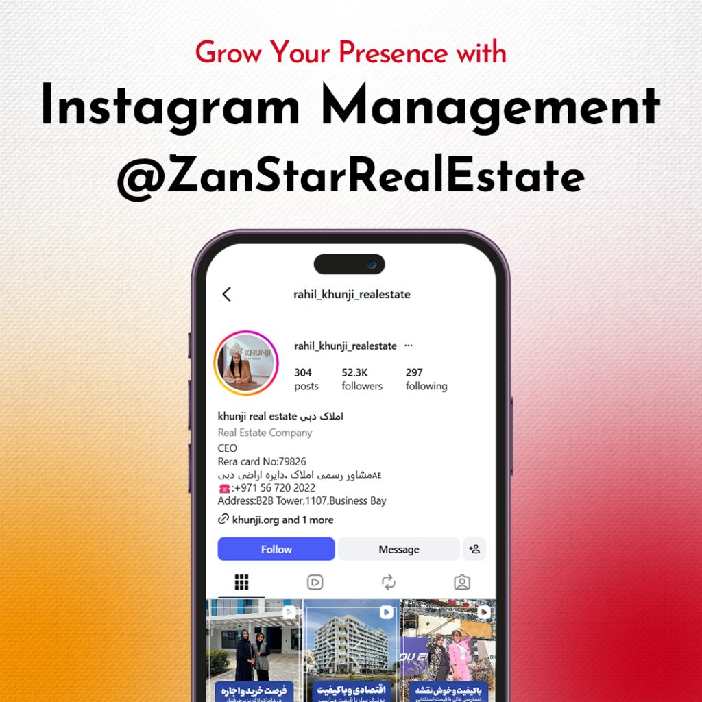 Zan Star Real Estate — Instagram Management